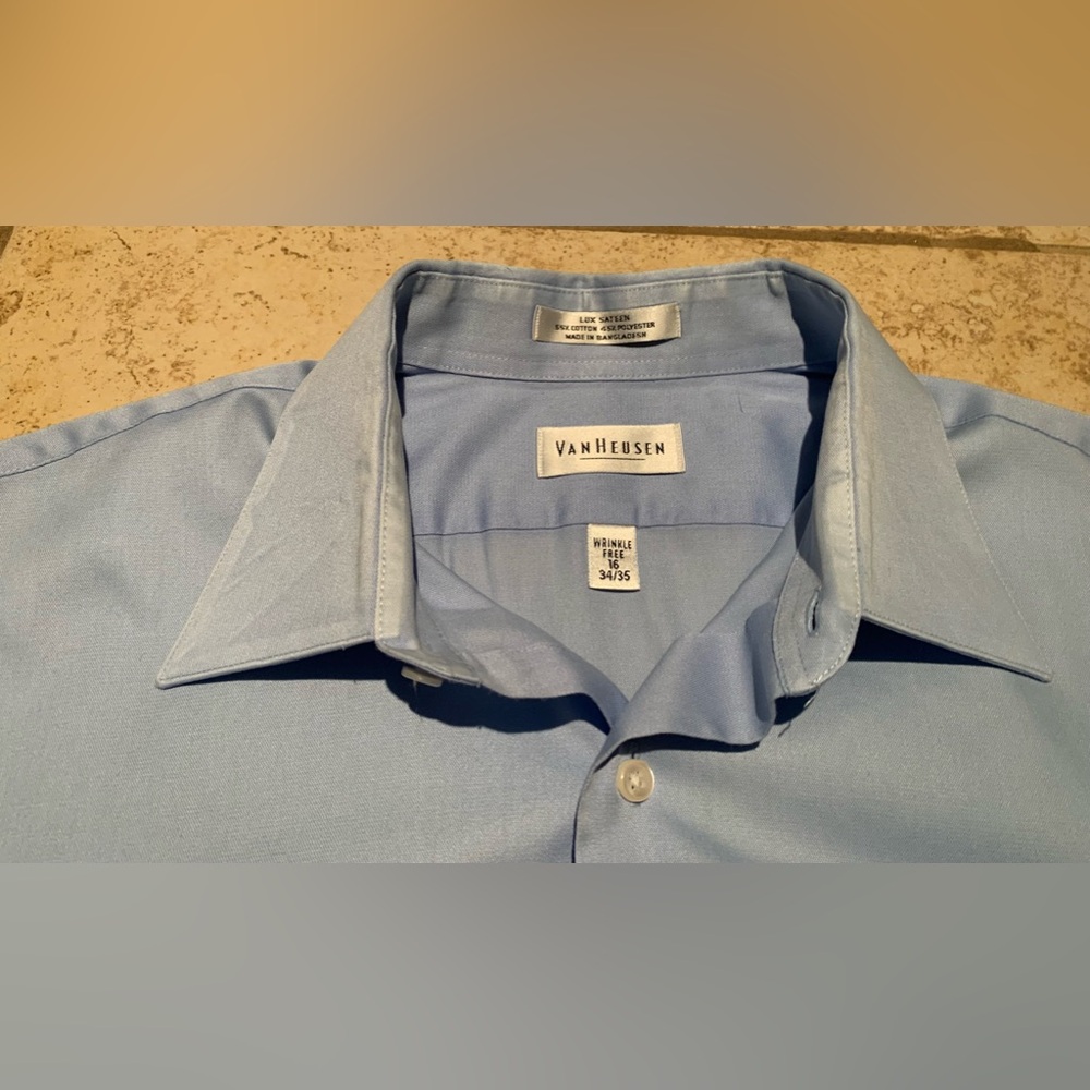 Van Heusen Classic Solid Stretch Wrinkle Free Sat… - image 7